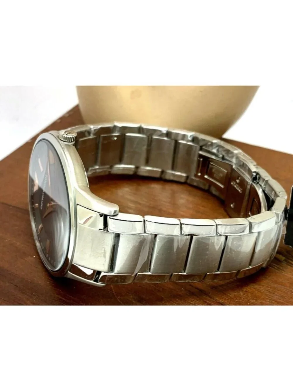 Emporio Armani Men's Watch AR11179 Quartz Gray Dial Silver Stainless Steel 43mm